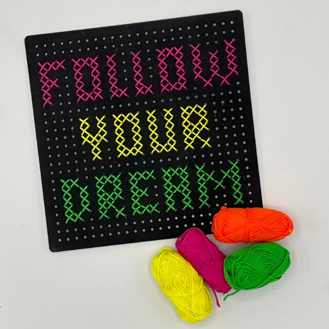 Borduurplankje - Neon