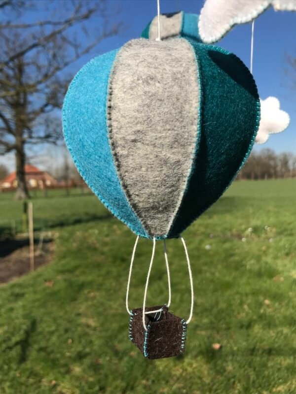 Luchtballon Mobiel Blauw - Afbeelding 5