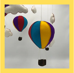 Luchtballon Mobiel Kleurenmix