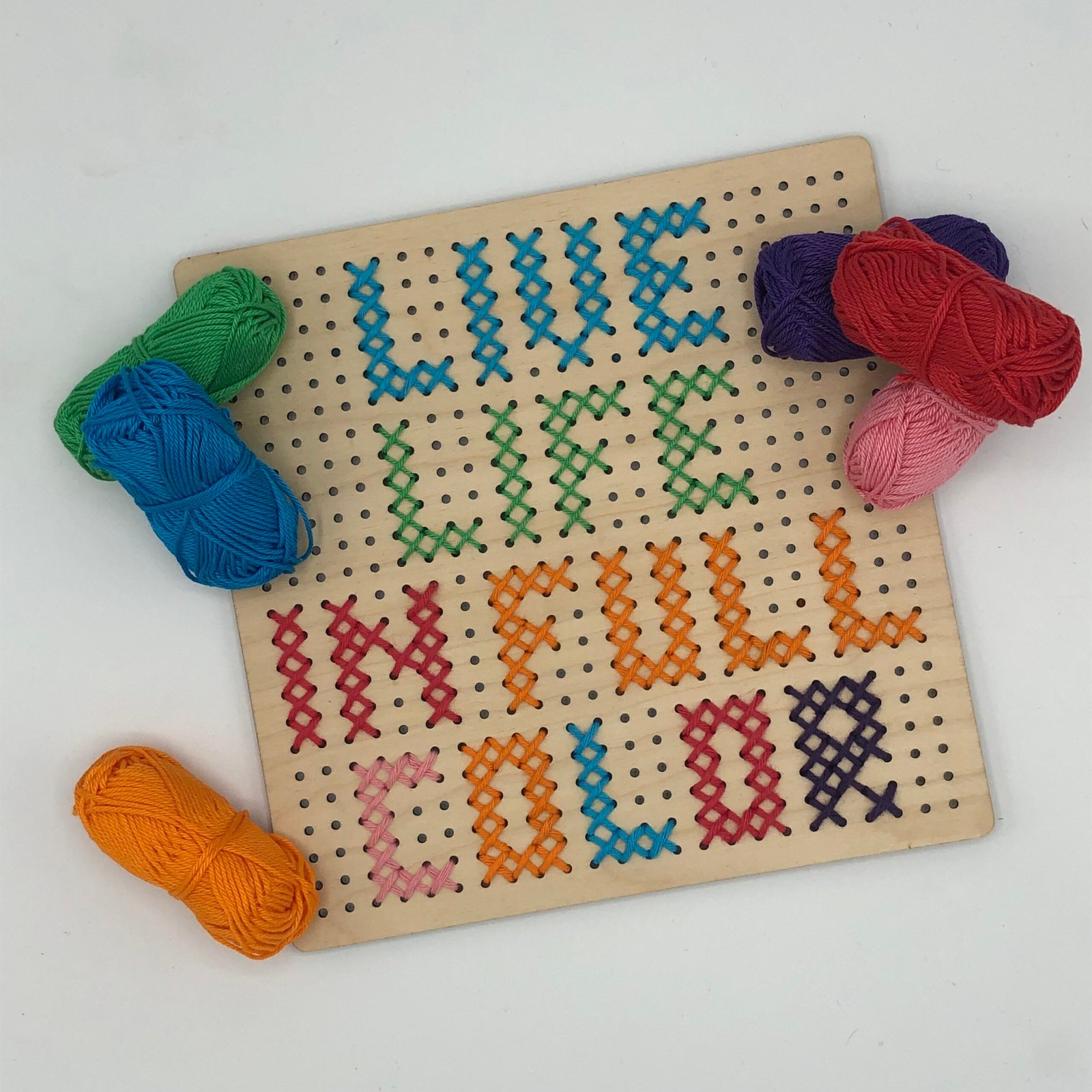 Borduurplankje - Naturel / Kleurenmix